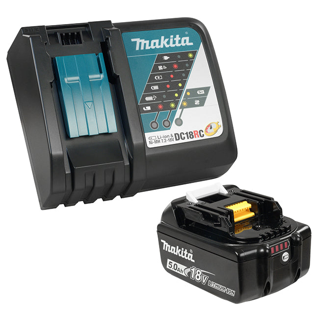 Makita Canada Inc, 18V (5.0 Ah) Li-Ion Battery & Li-Ion Rapid Charger Kit