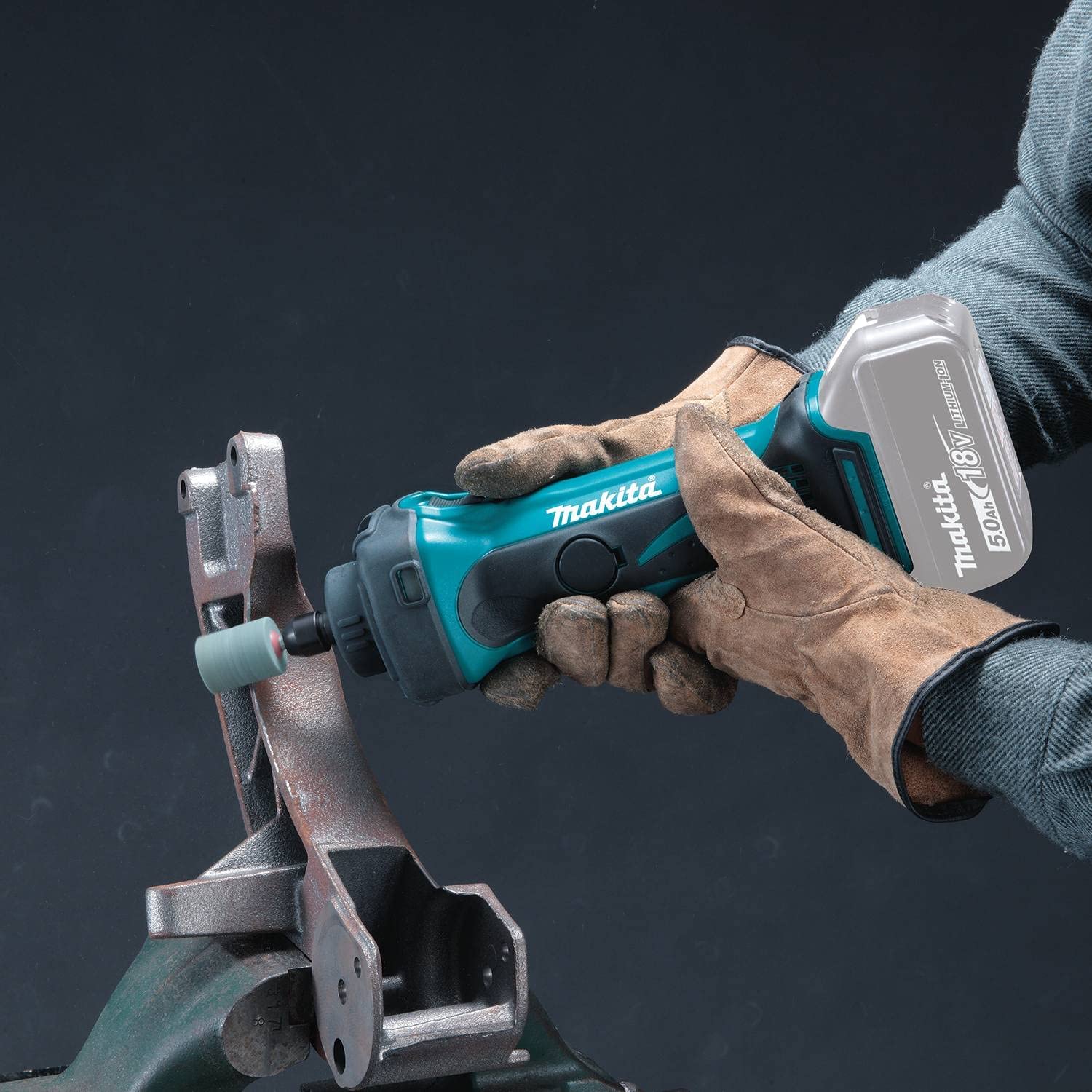 Makita Canada Inc, Makita DGD801Z 18V LXT Cordless 6.35mm Die Grinder with Barrel Handle (Tool Only)