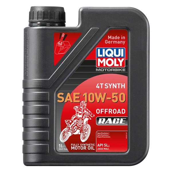 Kimpex, OIL 4T SAE 10W50 MX RACE SYNT 1L LIQUID MOLY