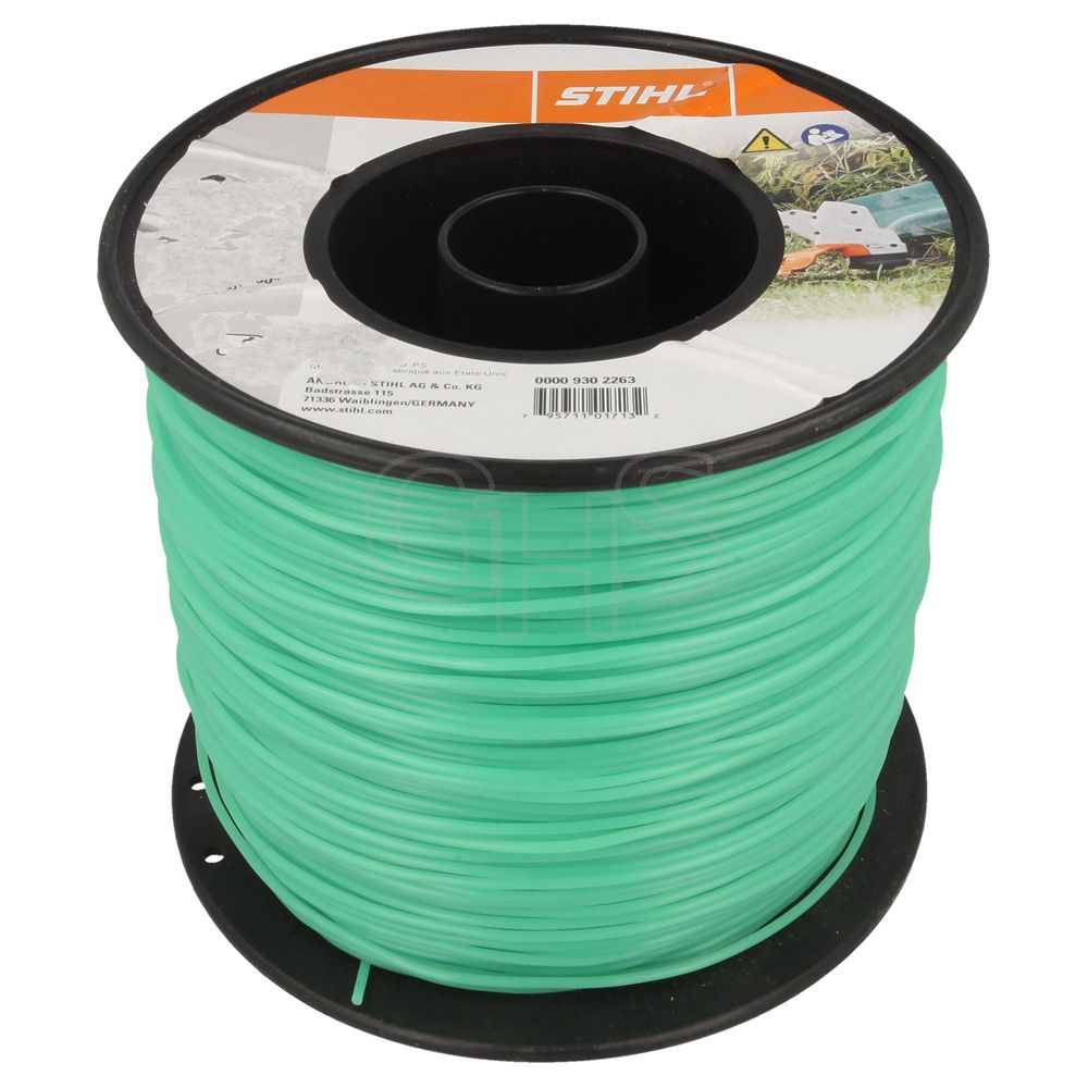 STIHL, Stihl 0.080" Diameter x 3lbs Spool Green Nylon Trimmer Line (0000 930 2263)