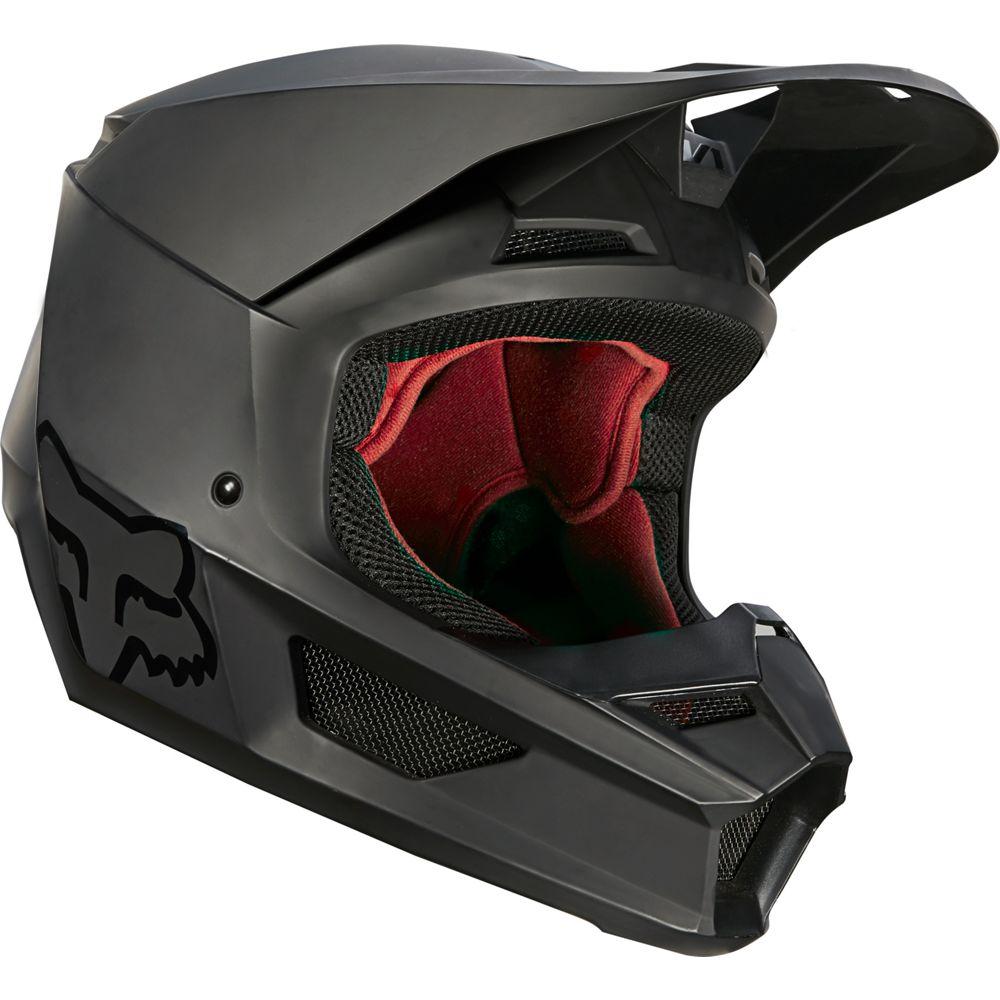 Fox Head Canada, Inc., V1 MATTE HELMET (BLK)