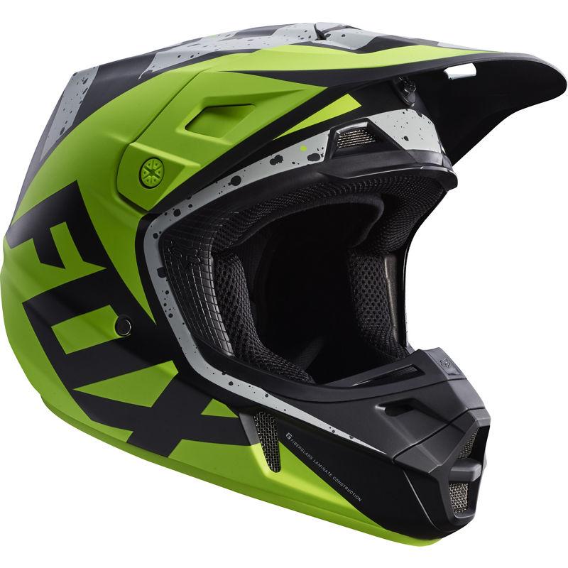 Fox Head Canada, Inc., V2 NIRV HELMET (GRY/YLW)