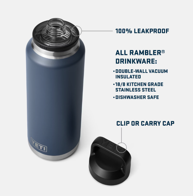 YETI Canada Limited, YETI RAMBLER 1.36 L/46oz  BOTTLE WITH CHUG CAP