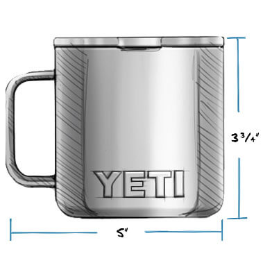 YETI Canada Limited, YETI RAMBLER 414 ML/14 OZ MUG WITH MAGSLIDER LID