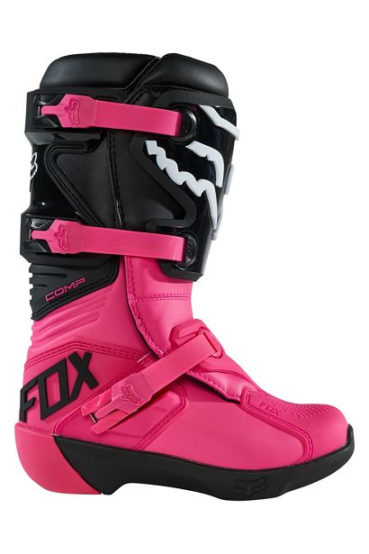 Fox Head Canada, Inc., YTH Comp Boot - Buckel (Black/Pink)