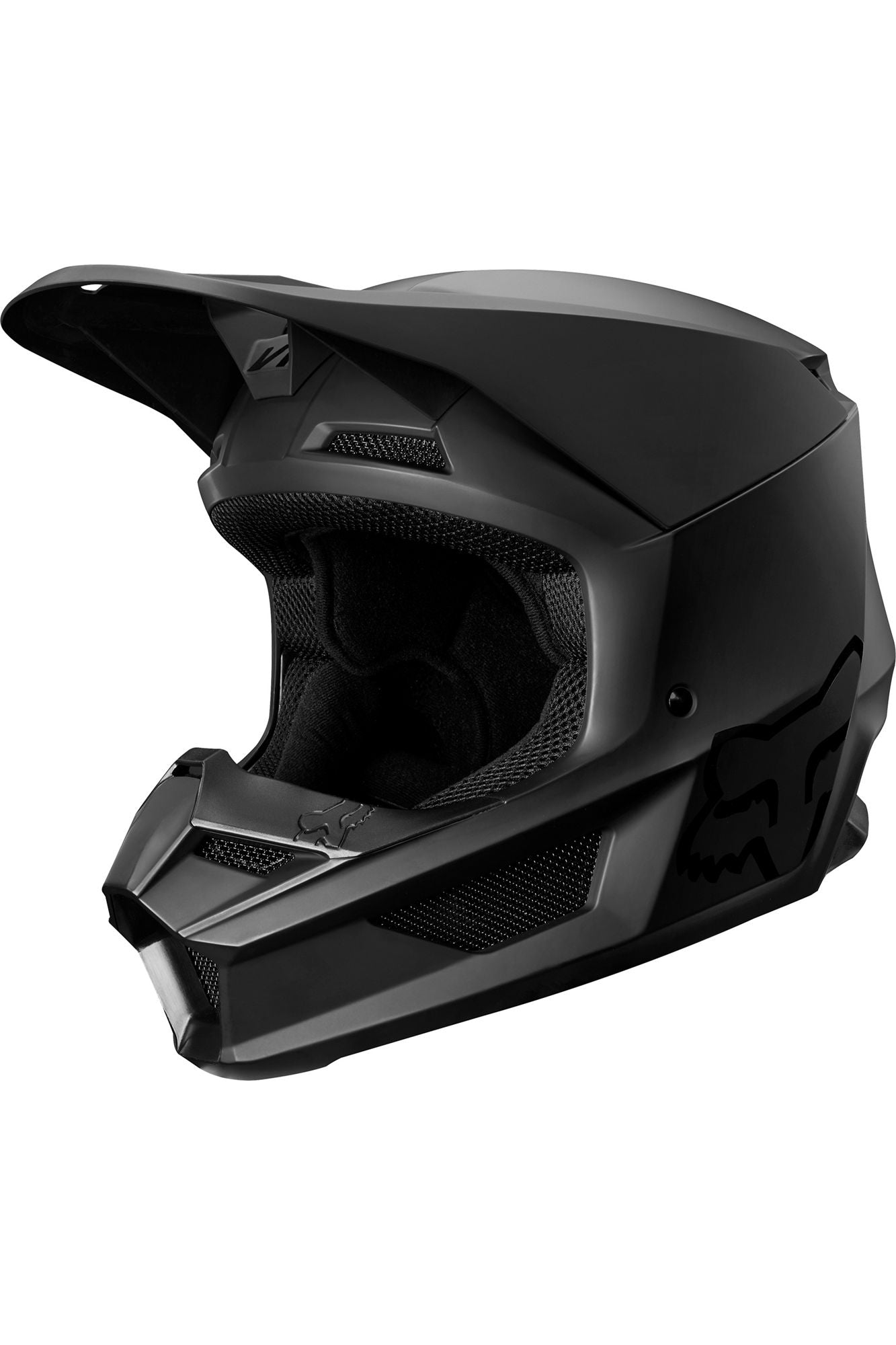 Fox Head Canada, Inc., YTH V1 MATTE BLK HELMET