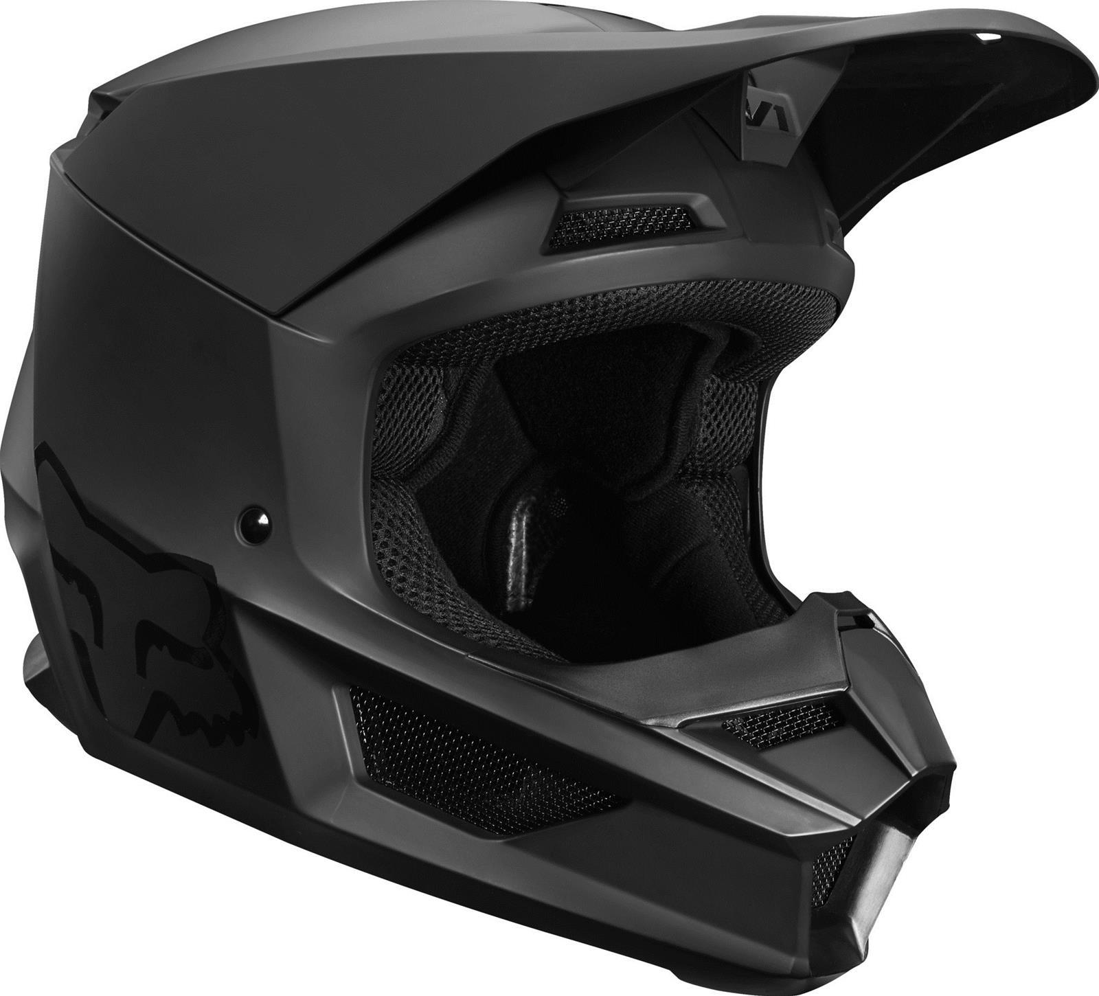 Fox Head Canada, Inc., YTH V1 MATTE BLK HELMET