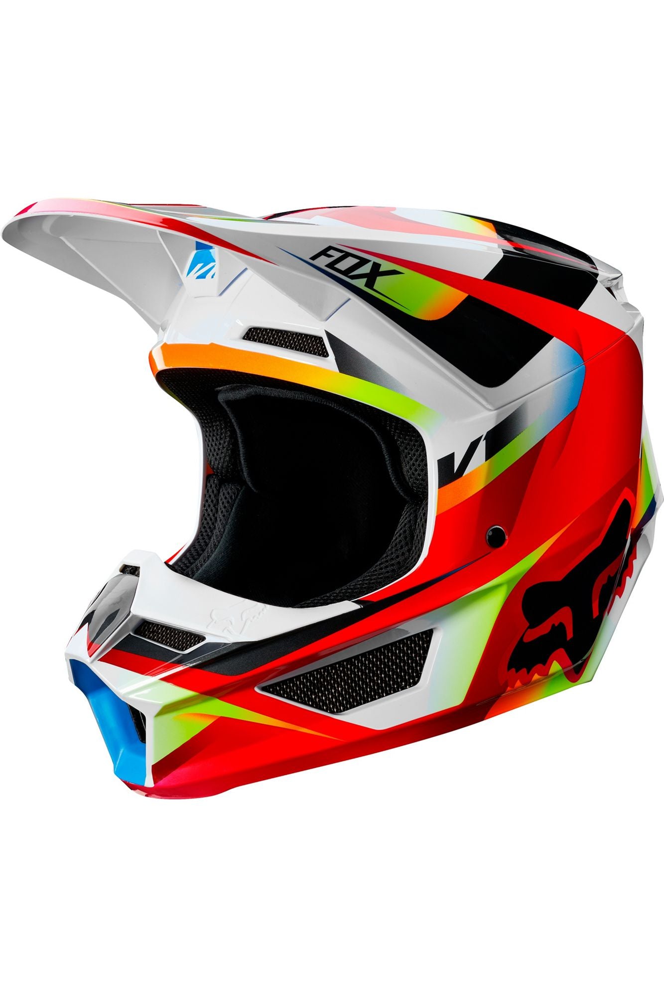 Fox Head Canada, Inc., YTH V1 MOTIF HELMET(RD/WHT)