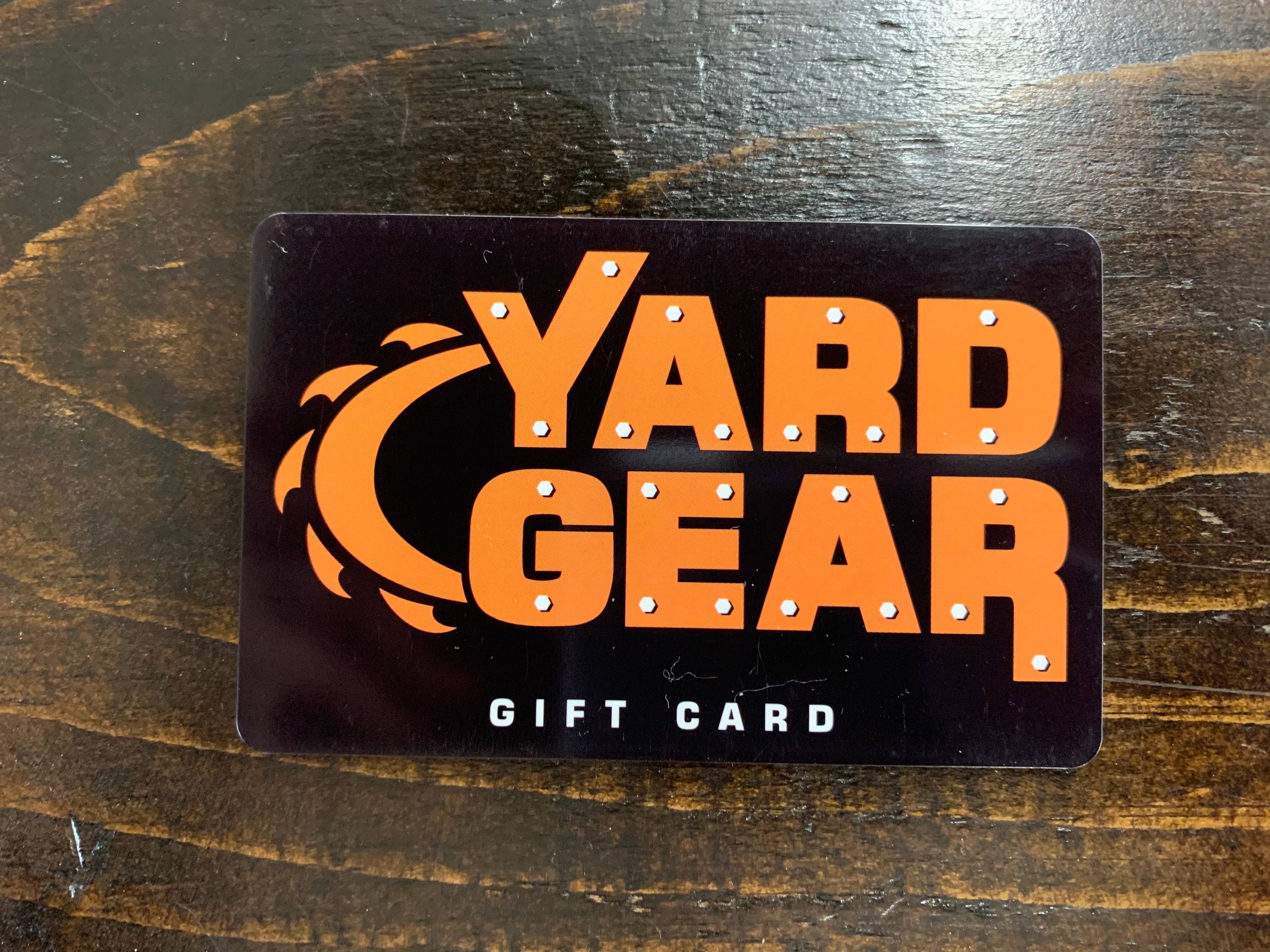 Yard Gear, Yard Gear Gift Card